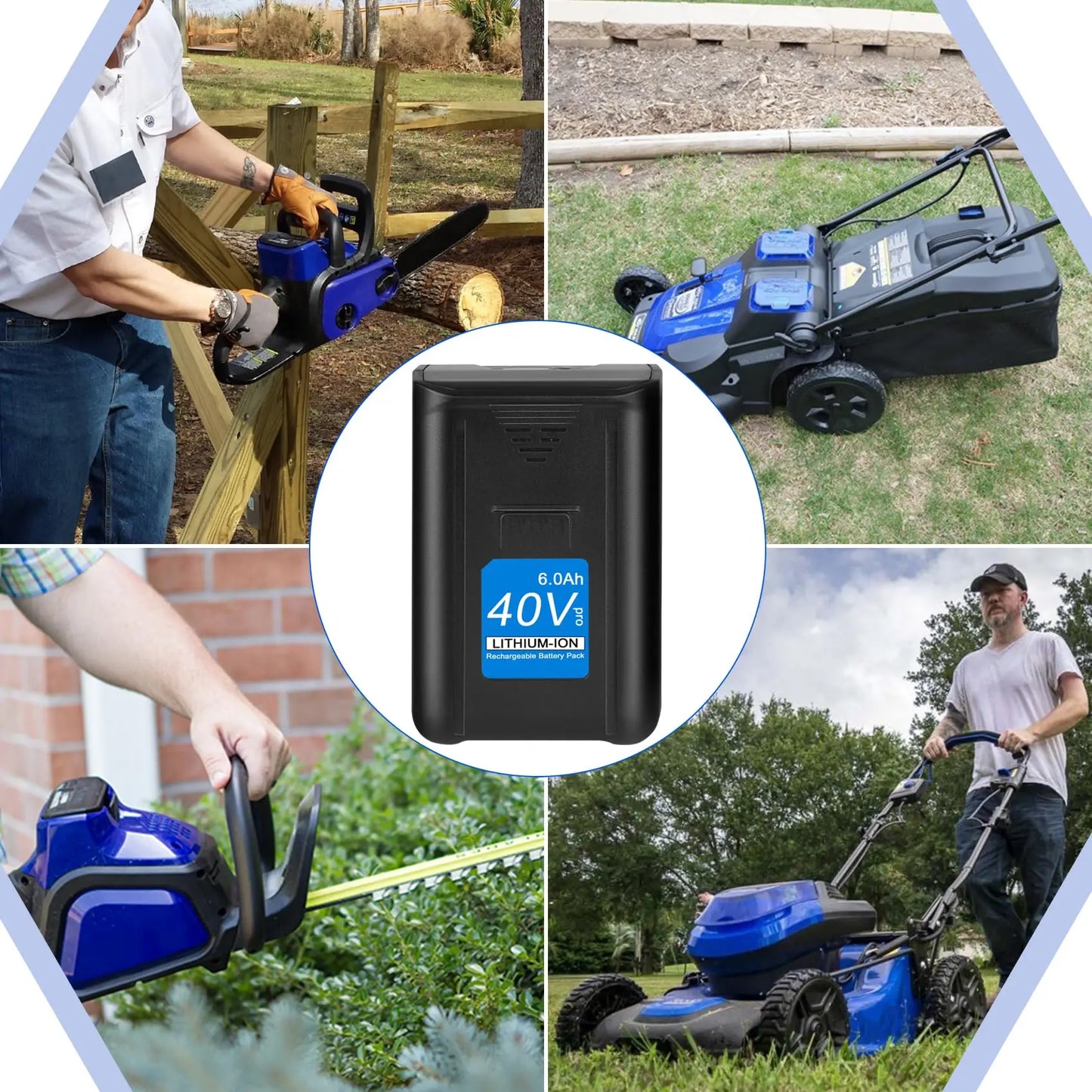 REACELL Replacement 40V 6.0Ah Li Ion Battery for Kobalt Tools